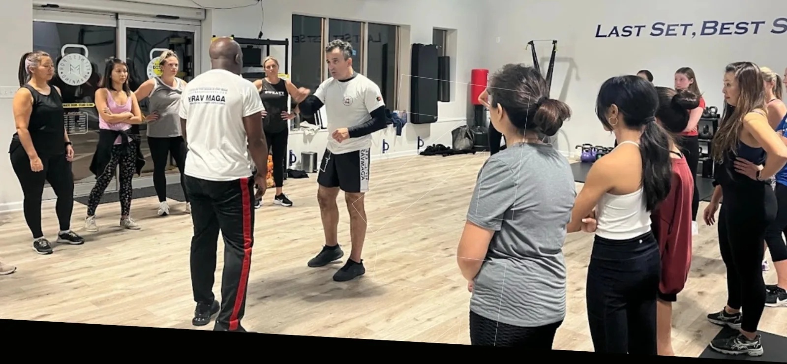 Gonçalo Esteves leading a Krav Maga class at SD4ALL, Cedar Knolls NJ